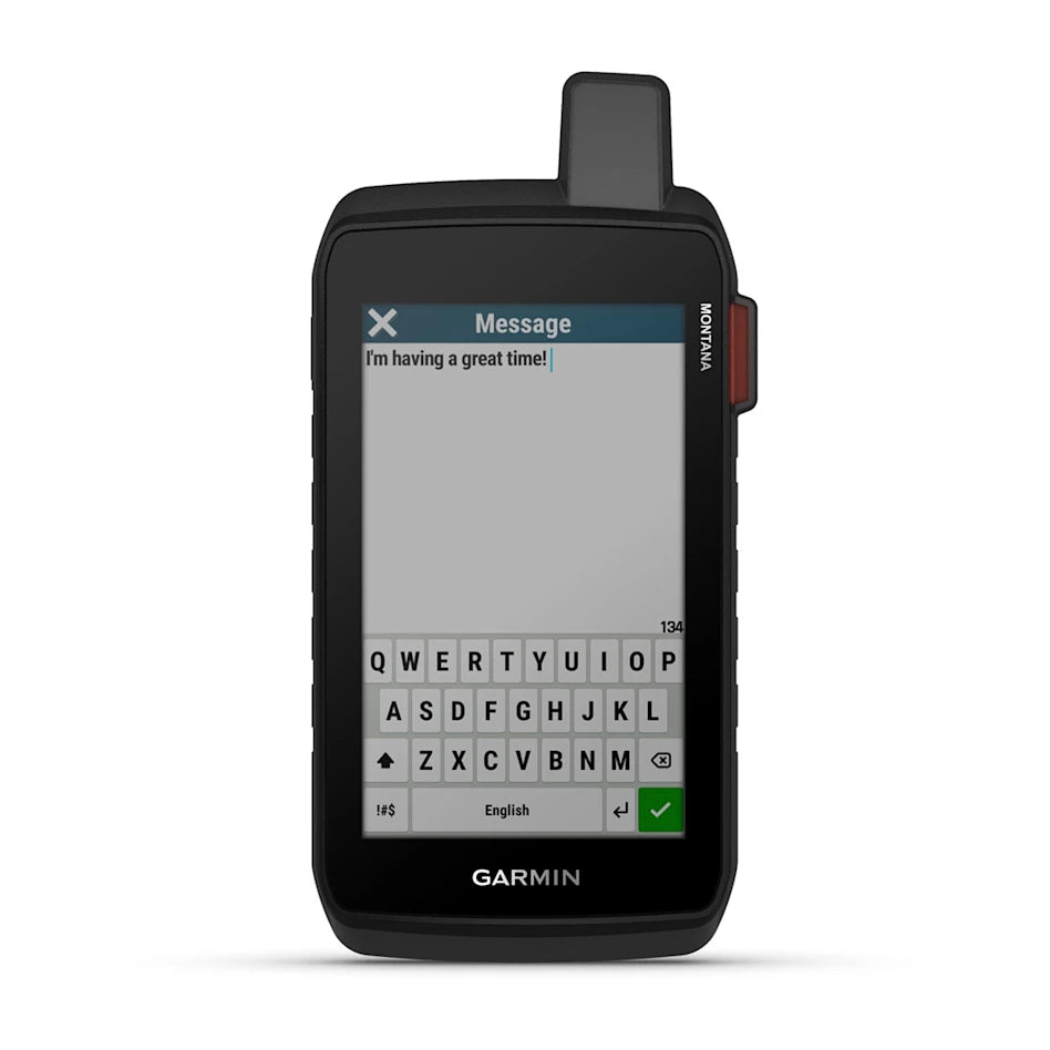 Montana 710i with advanced outdoor features, inReach technology for two-way messaging & interactive SOS alerts, ideal for navigation on foot, bike, kayak & ATV