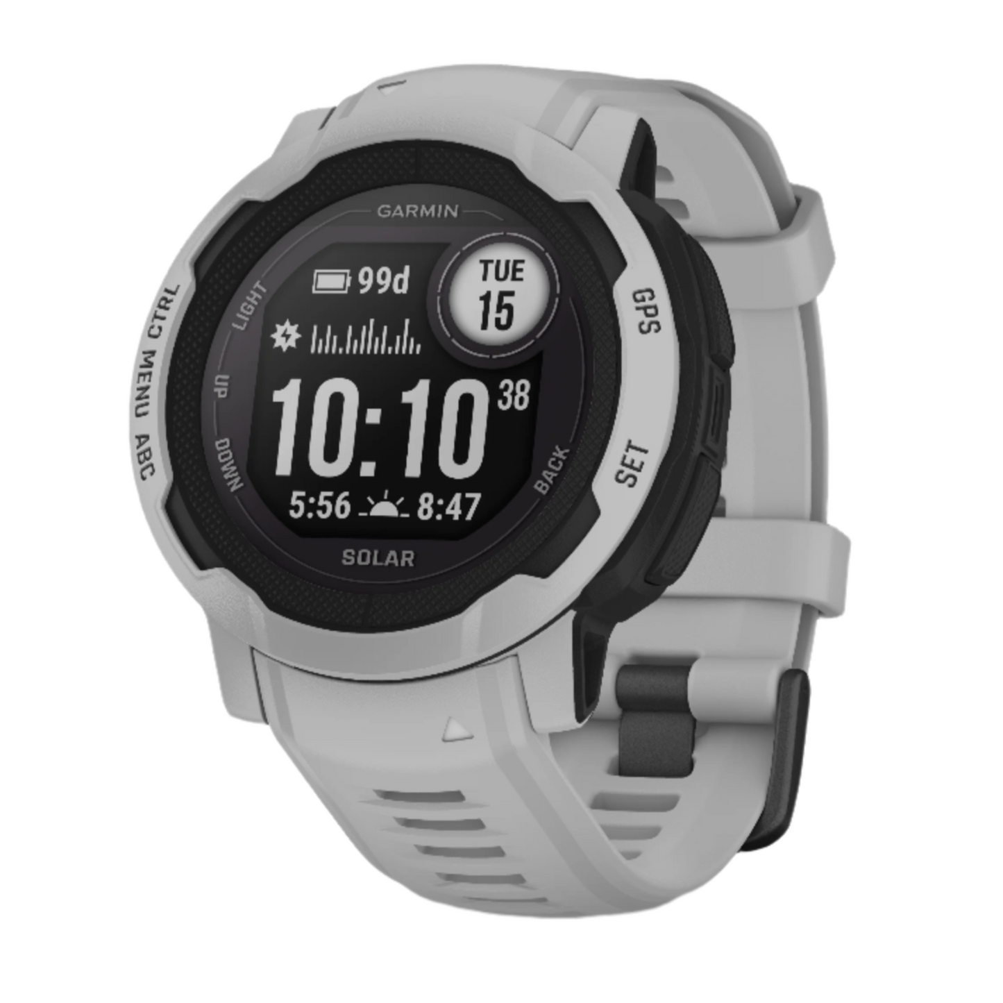 Garmin Instinct 2 Solar Keep your experiences going with unlimited battery life in smartwatch mode with solar charging