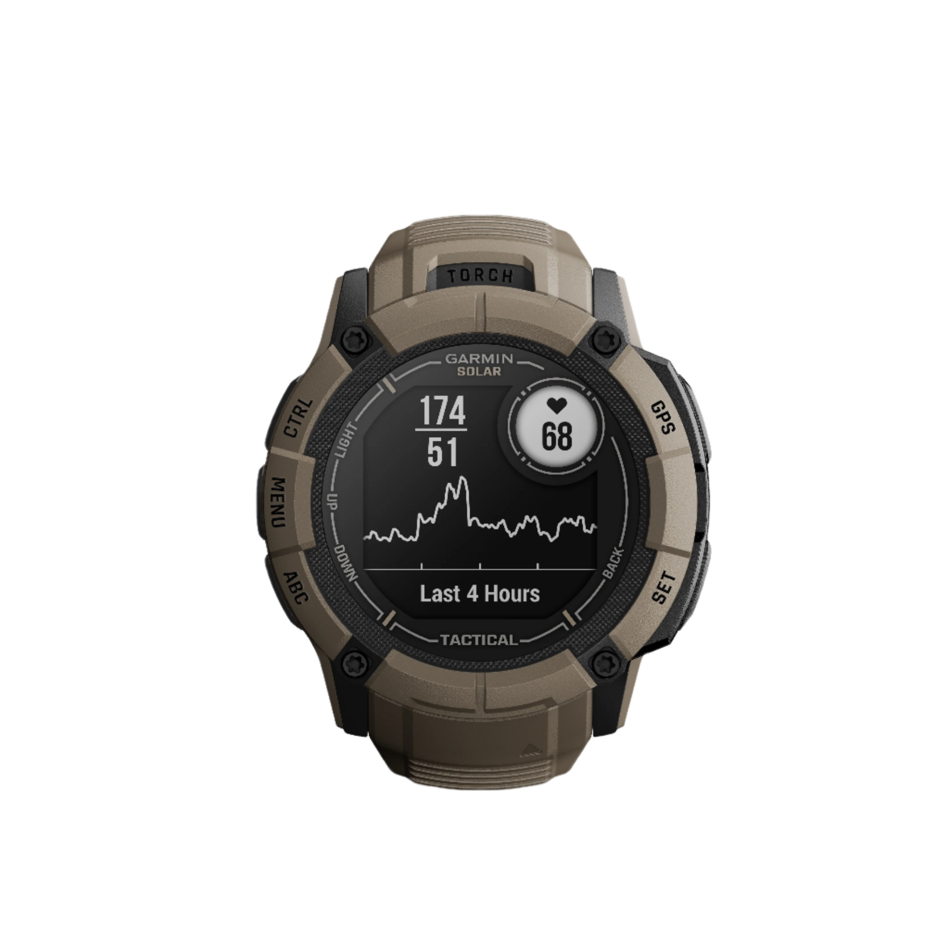 Garmin Instinct 2x Solar - Tactical Edition, Rugged multisport GPS smartwatch, tough enough to keep up with you, comes equipped with tactical-specific features, a built-in LED flashlight and solar charging