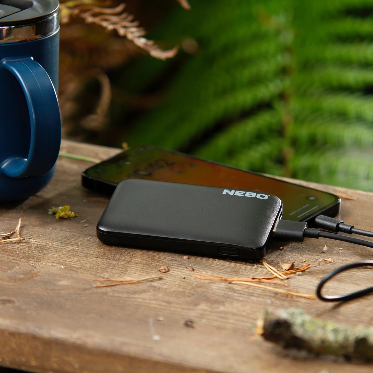 The robust NEBO 5000mAh Power Bank ensures you stay charged throughout the day. Keep your smartphones, tablets, headphones, and more powered up