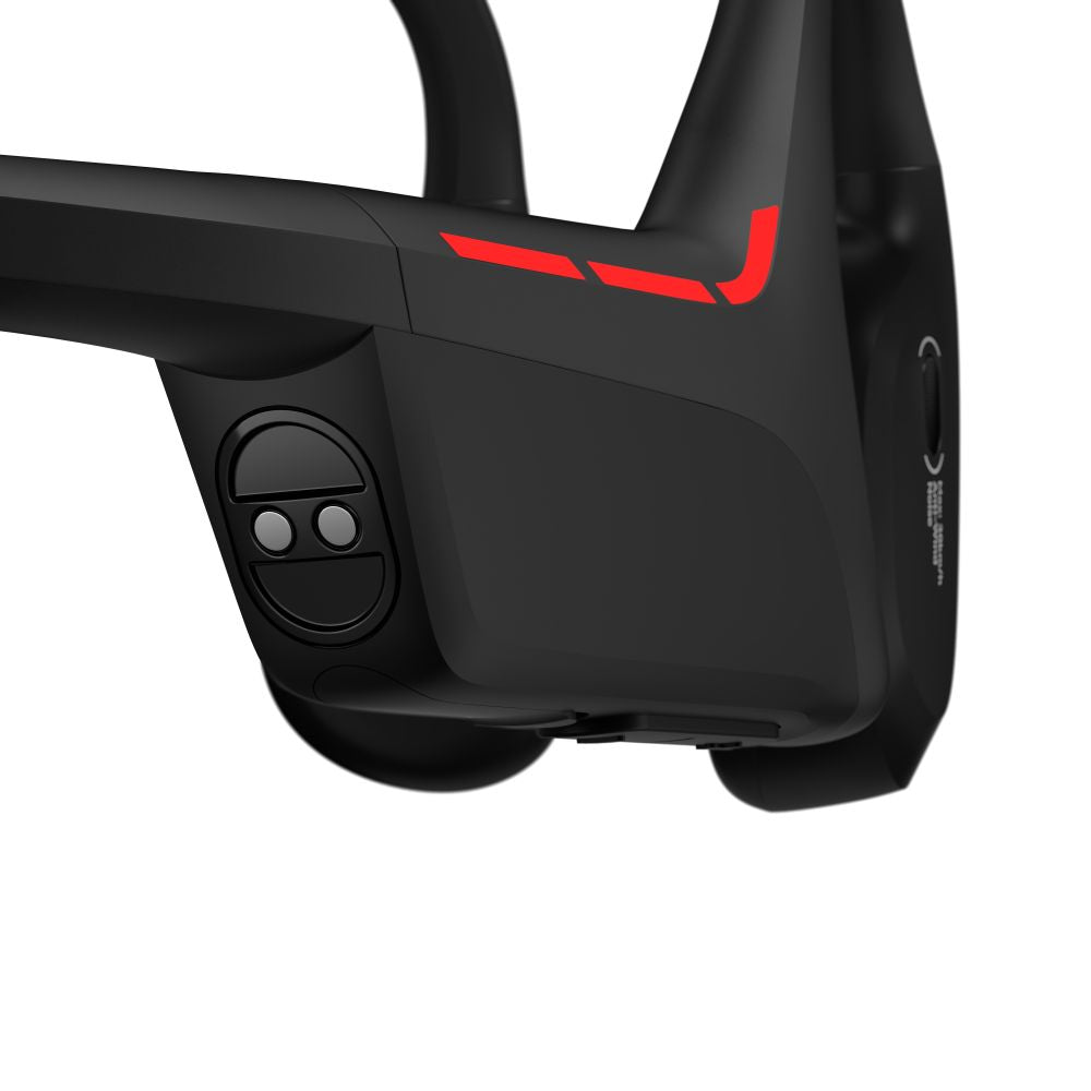 Suunto Wing 2 premium bone conduction headphones with LED lights & battery life of up to 12 hours and an additional 24 hours from the external powerbank