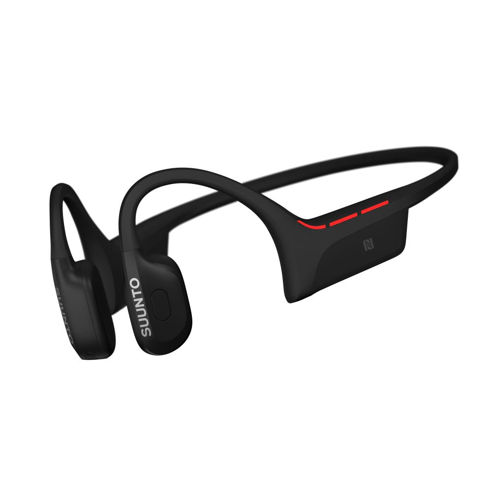 Suunto Wing 2 premium bone conduction headphones with LED lights & battery life of up to 12 hours and an additional 24 hours from the external powerbank