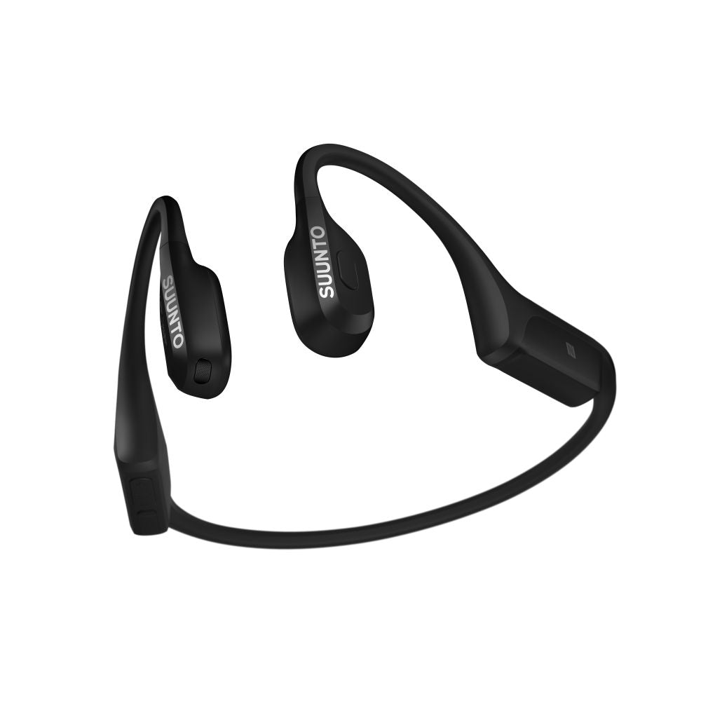 Suunto Wing 2 premium bone conduction headphones with LED lights & battery life of up to 12 hours and an additional 24 hours from the external powerbank