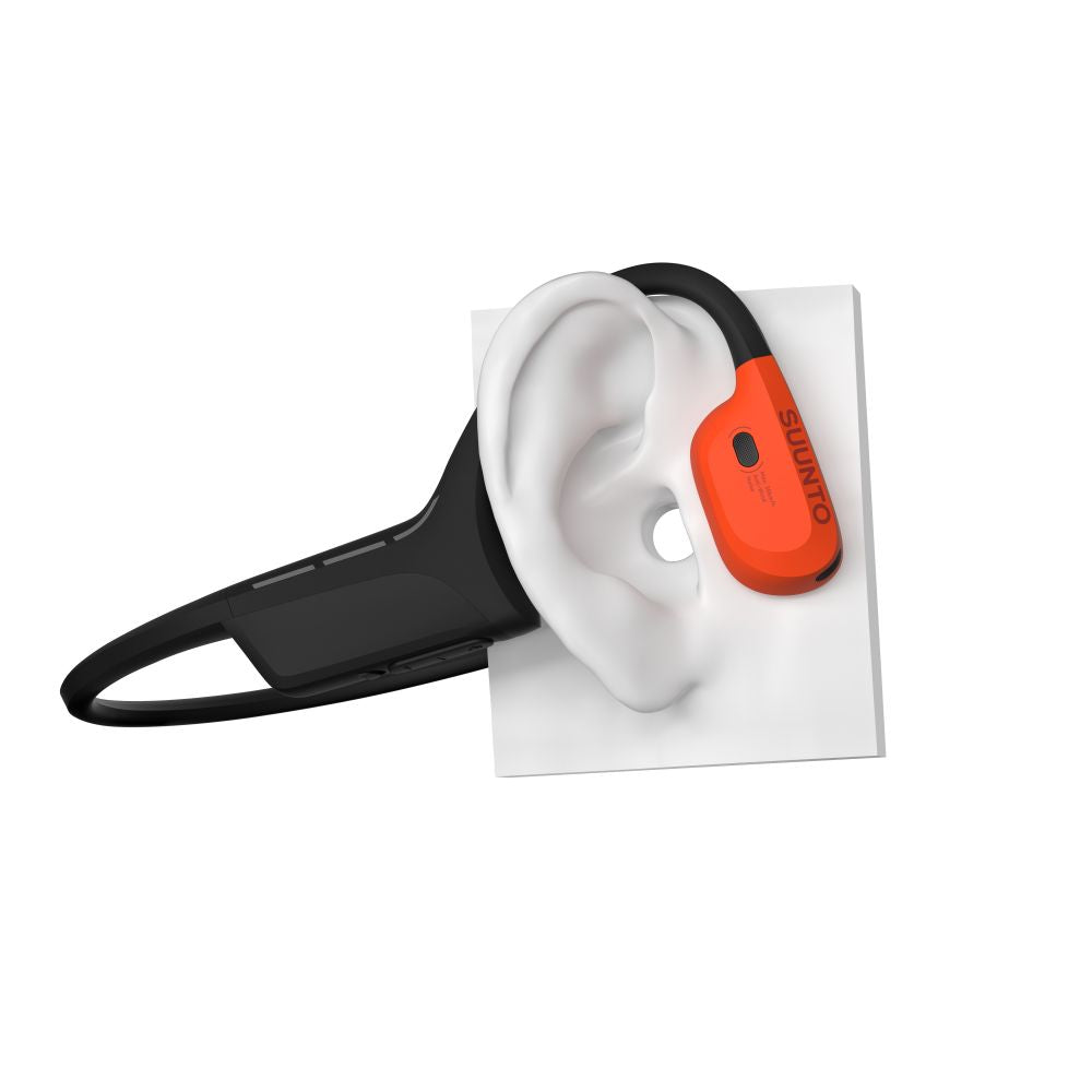 Suunto Wing 2 premium bone conduction headphones with LED lights & battery life of up to 12 hours and an additional 24 hours from the external powerbank