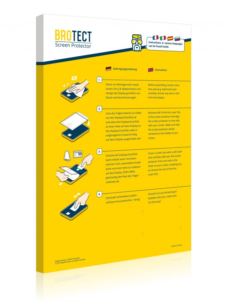 BROTECT AirGlass Premium Glass Screen Protector, the Extra-Hard and Ultra-Light mate for your TwoNav Roc!