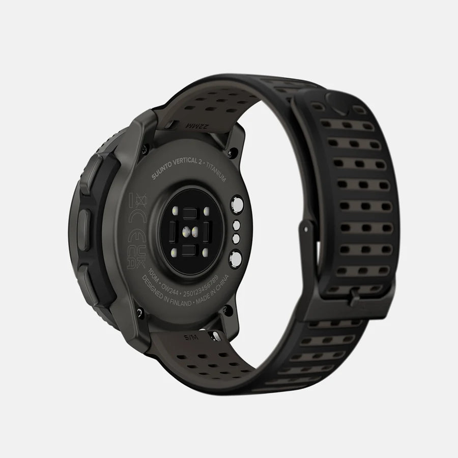 The Suunto Vertical 2 improves upon the original with a brighter, larger AMOLED screen, a redesigned optical heart rate sensor & a built-in LED flashlight