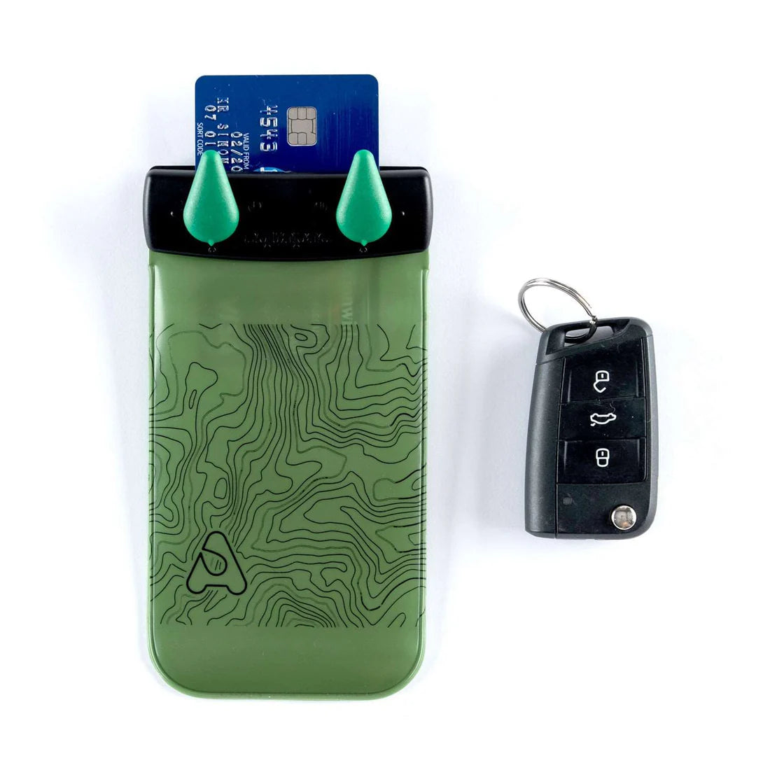 Aquapac Waterproof Keymaster - Key & Card Case - Green Contour ...