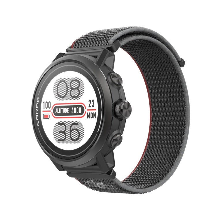 Coros Apex 2 Premium Multisport GPS Watch, with A sapphire glass screen & grade 5 titanium alloy bezel protect the watch from wear & tear.