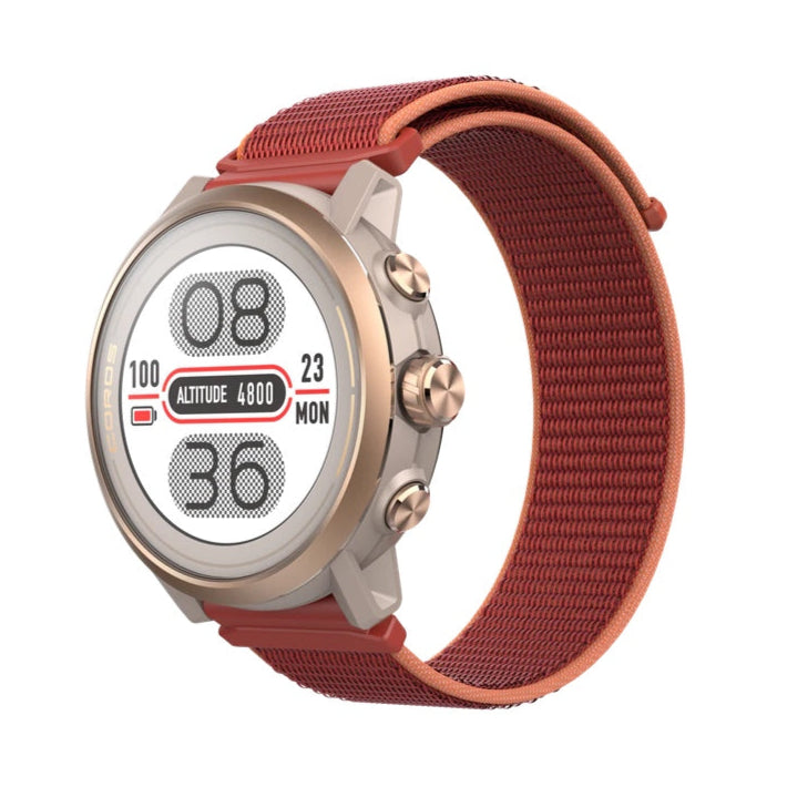 Coros Apex 2 Premium Multisport GPS Watch, with A sapphire glass screen & grade 5 titanium alloy bezel protect the watch from wear & tear.