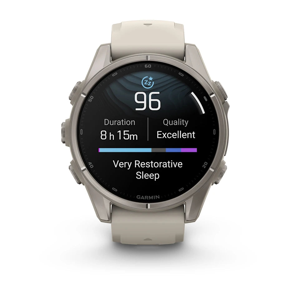 Garmin Fenix 9 premium GPS smartwatch styled for smaller wrists, it features enhanced stamina & endurance tracking + smoother, more intuitive routable maps.