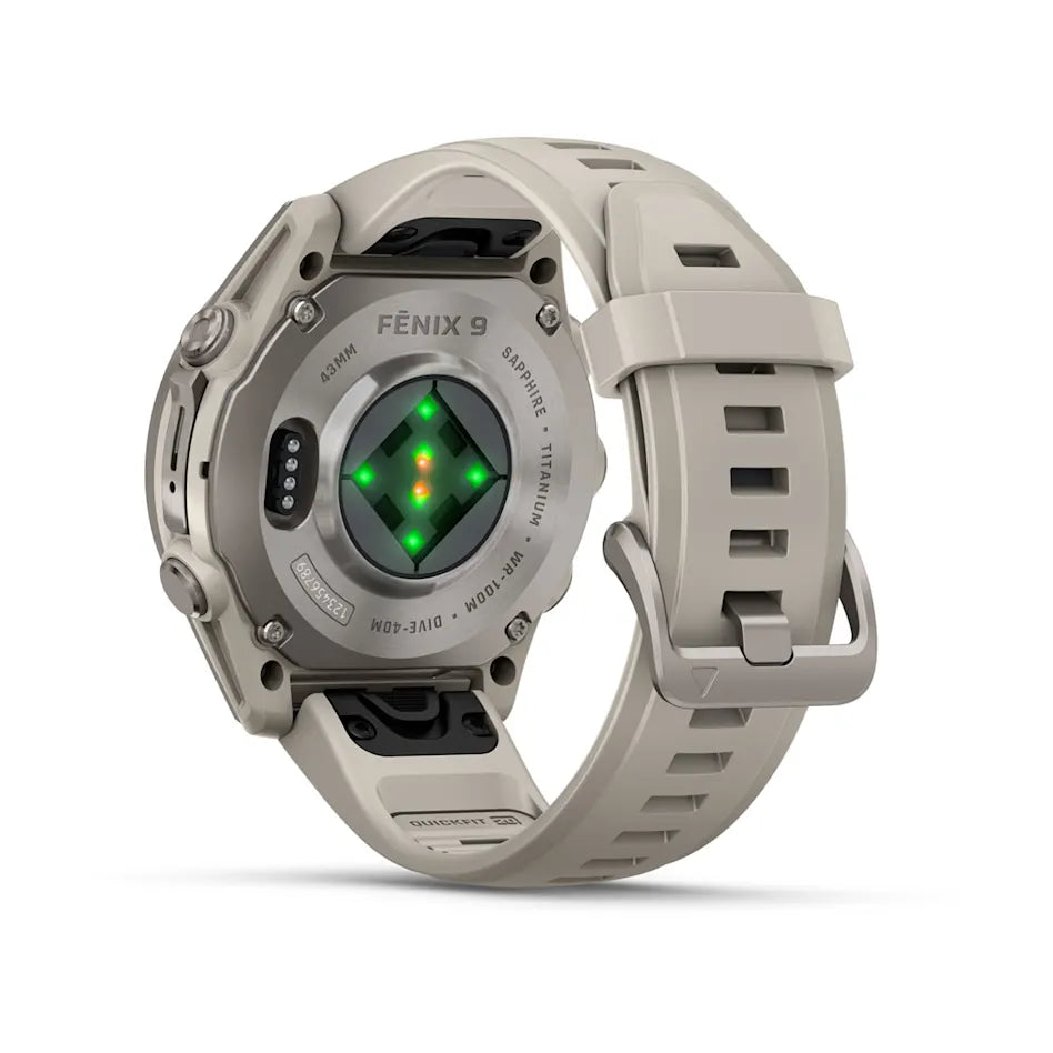 Garmin Fenix 9 premium GPS smartwatch styled for smaller wrists, it features enhanced stamina & endurance tracking + smoother, more intuitive routable maps.