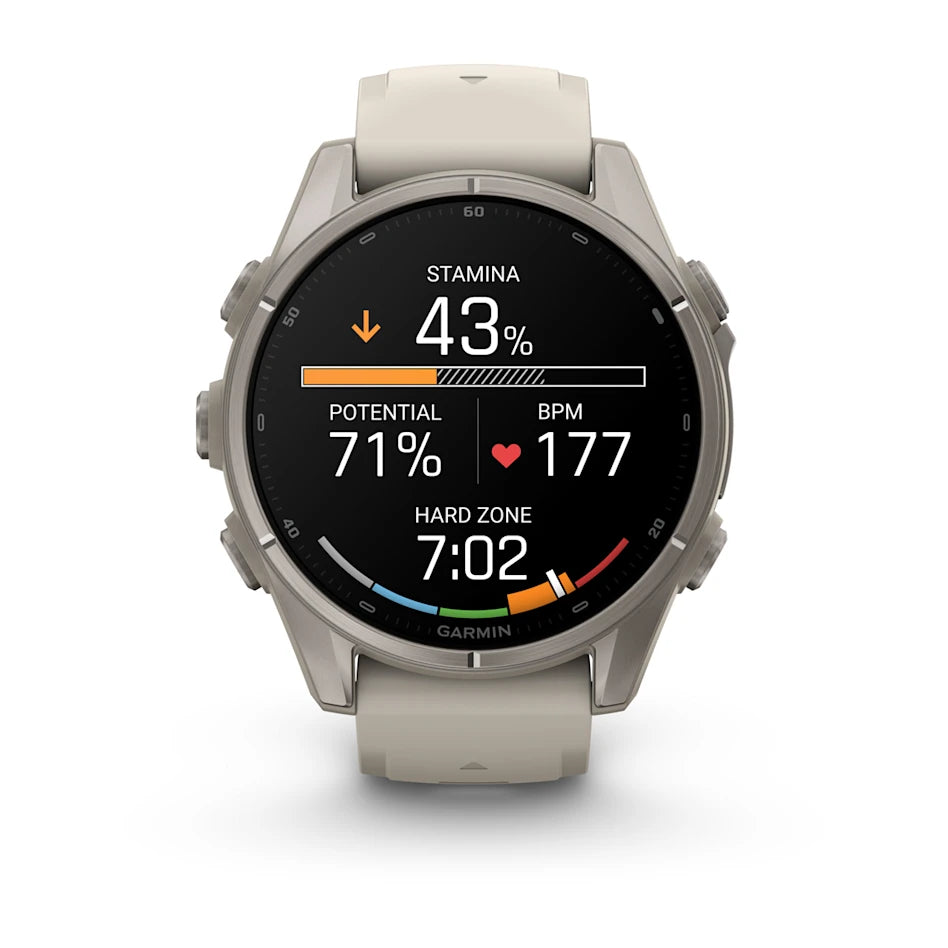 Garmin Fenix 9 premium GPS smartwatch styled for smaller wrists, it features enhanced stamina & endurance tracking + smoother, more intuitive routable maps.