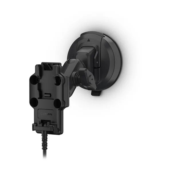Designed for one-handed, quick-release operation, this powered mount with suction cup allows for easy grab-and-go accessibility with your GPSMapH1 & H1iplus