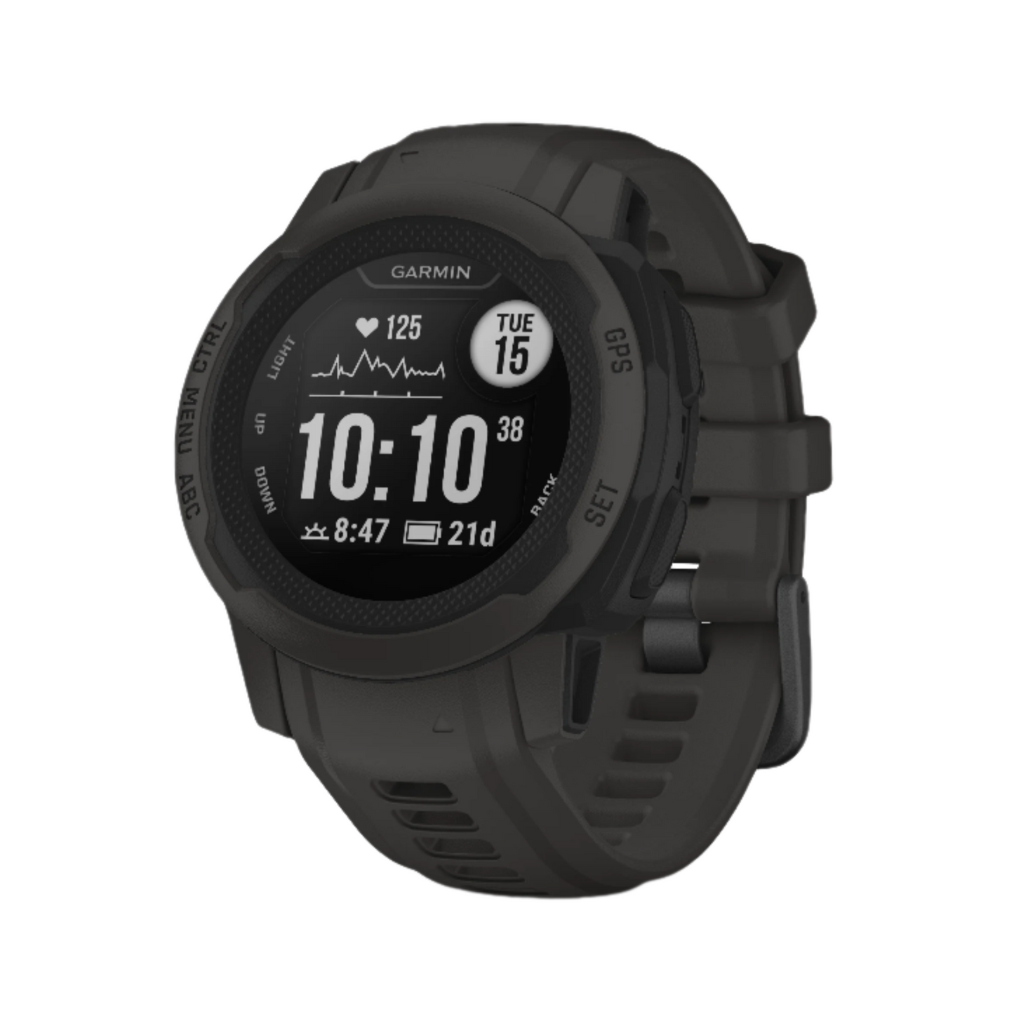 Garmin Instinct 2s rugged GPS smartwatch is tough enough to keep up with you and unique enough to fit your style.