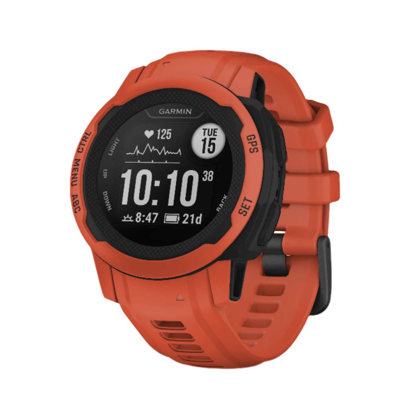 Garmin Instinct 2s rugged GPS smartwatch is tough enough to keep up with you and unique enough to fit your style.