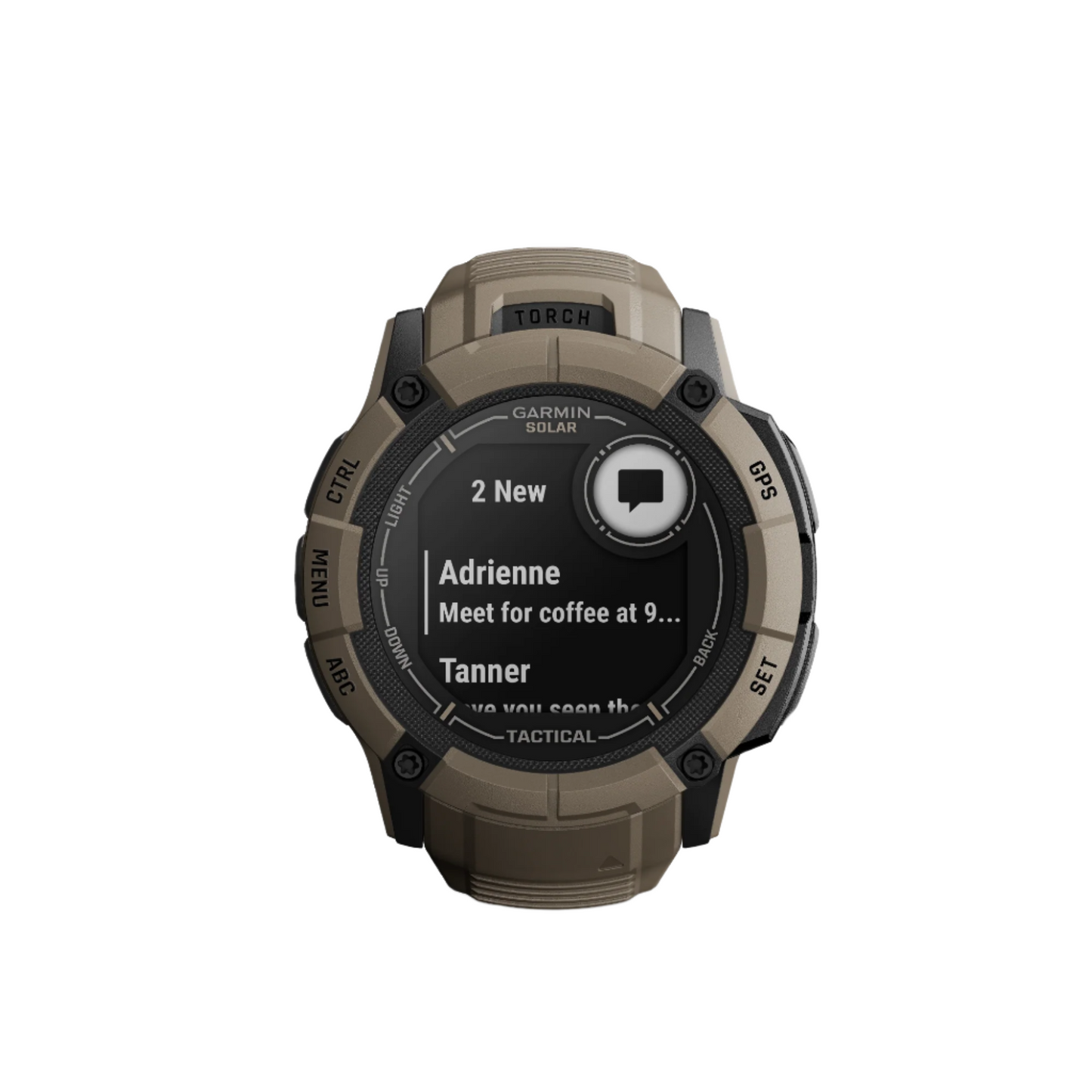 Garmin Instinct 2x Solar - Tactical Edition, Rugged multisport GPS smartwatch, tough enough to keep up with you, comes equipped with tactical-specific features, a built-in LED flashlight and solar charging