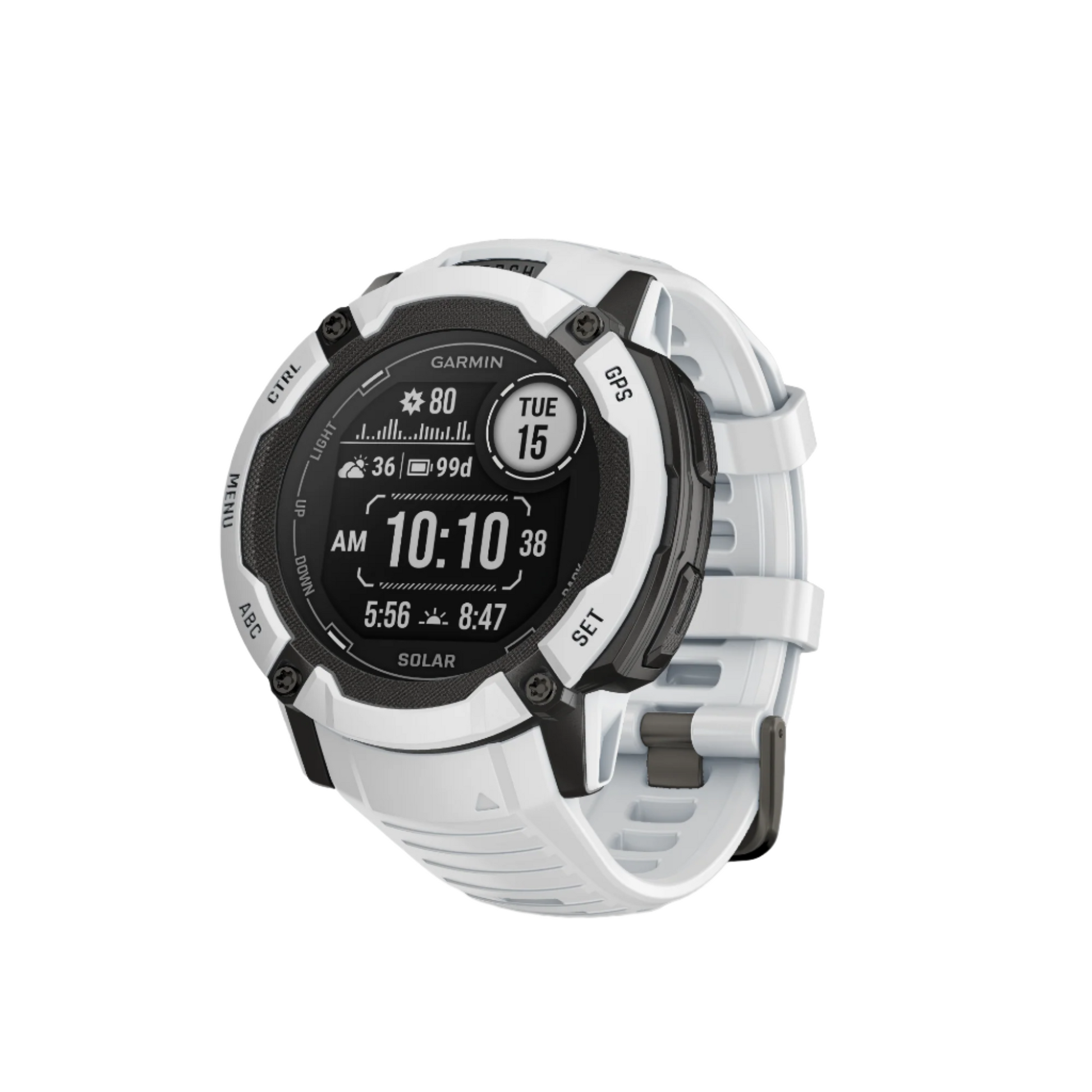 Garmin Instinct 2x Solar Rugged multisport GPS smartwatch is tough enough to keep up with you and bold enough to fit your style, solar charging lens keeps a larger battery going long