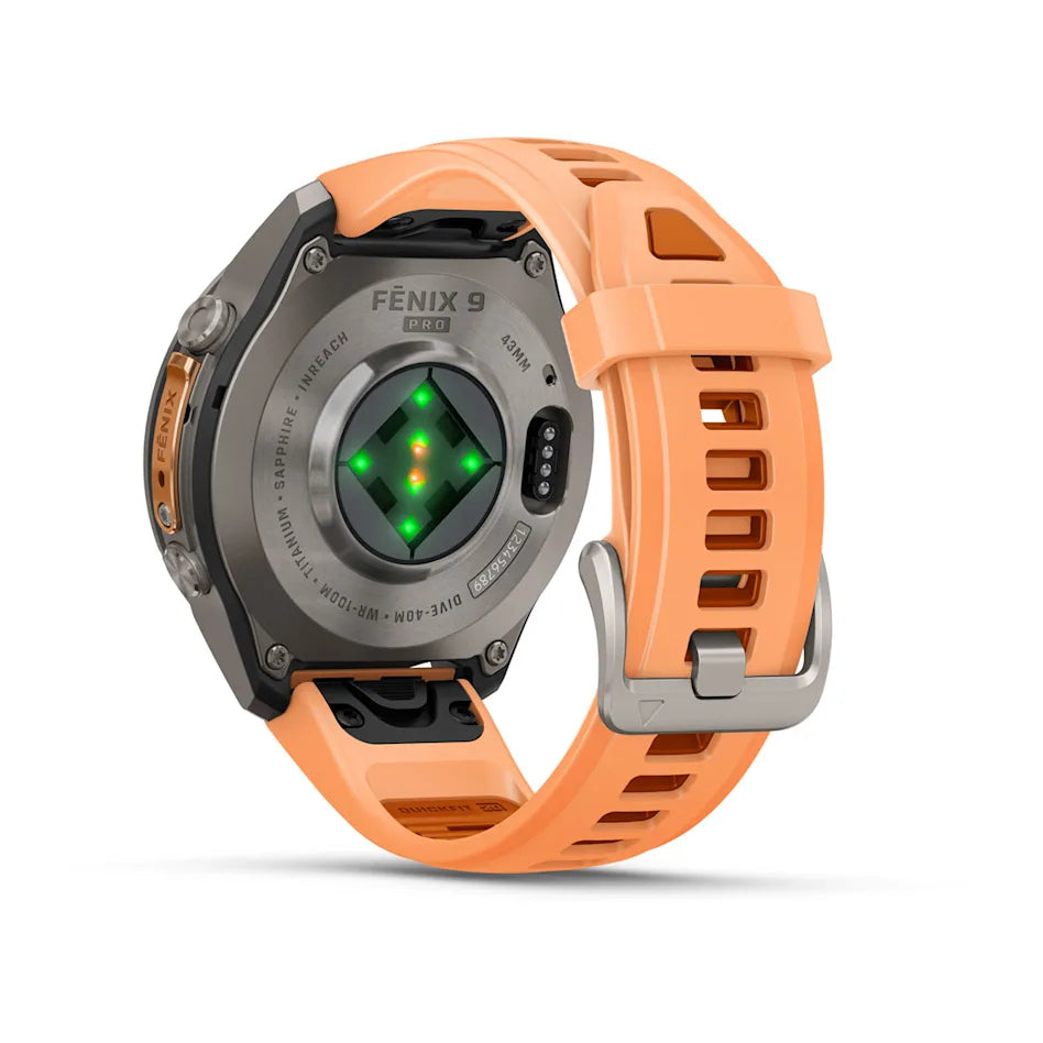 Garmin Fenix 9 Pro inReach - has a durable titanium case, bright AMOLED display + inReach LTE off-grid satellite connectivity