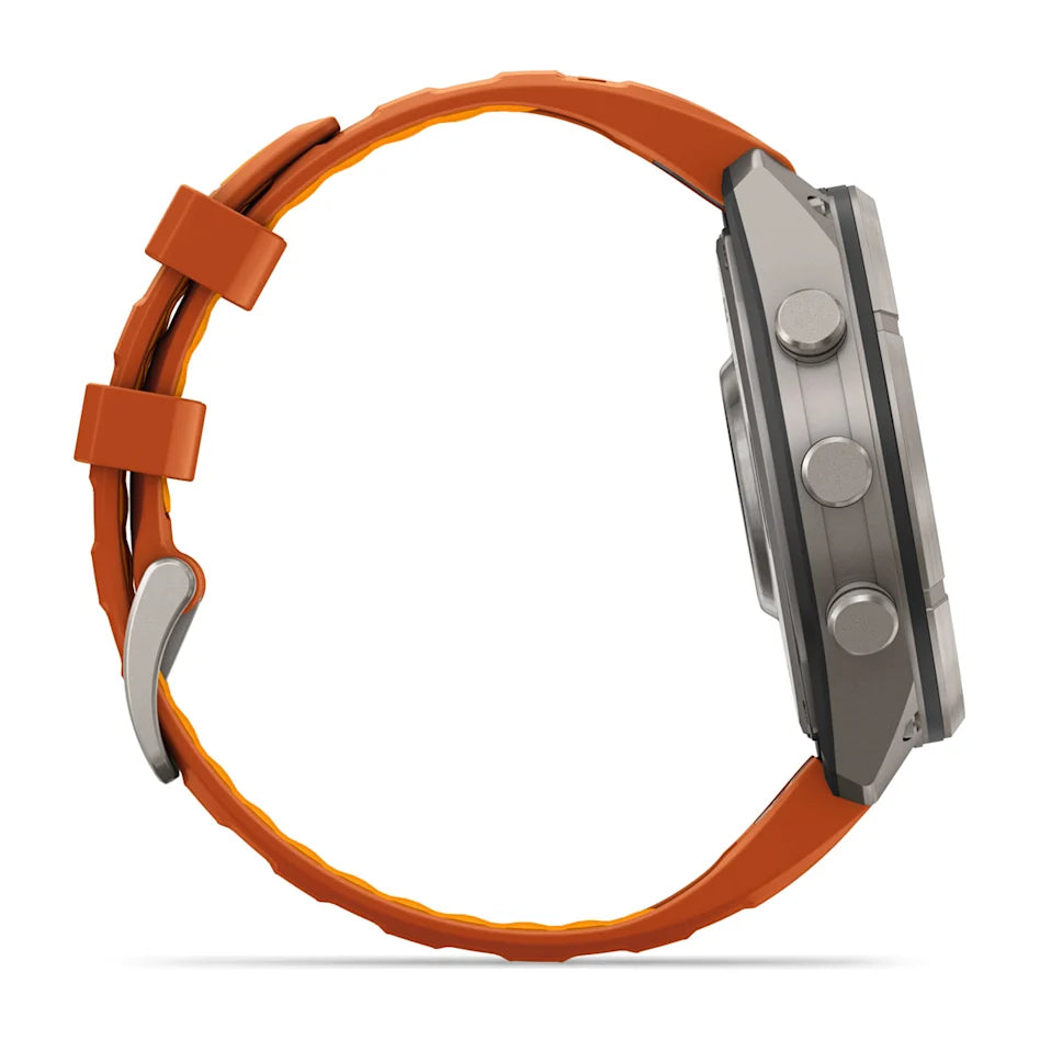 Garmin Fenix 9 Pro inReach - has a durable titanium case, bright AMOLED display + inReach LTE off-grid satellite connectivity