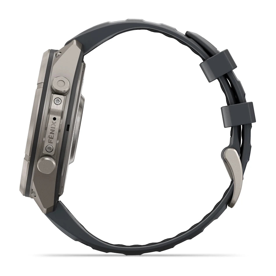 Garmin Fenix 9 Pro inReach - has a durable titanium case, bright AMOLED display + inReach LTE off-grid satellite connectivity