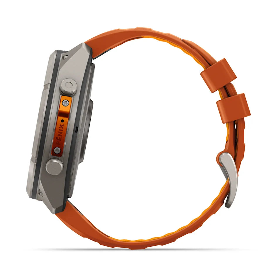 Garmin Fenix 9 Pro inReach - has a durable titanium case, bright AMOLED display that’s the largest of any fēnix + inReach LTE off-grid satellite connectivity
