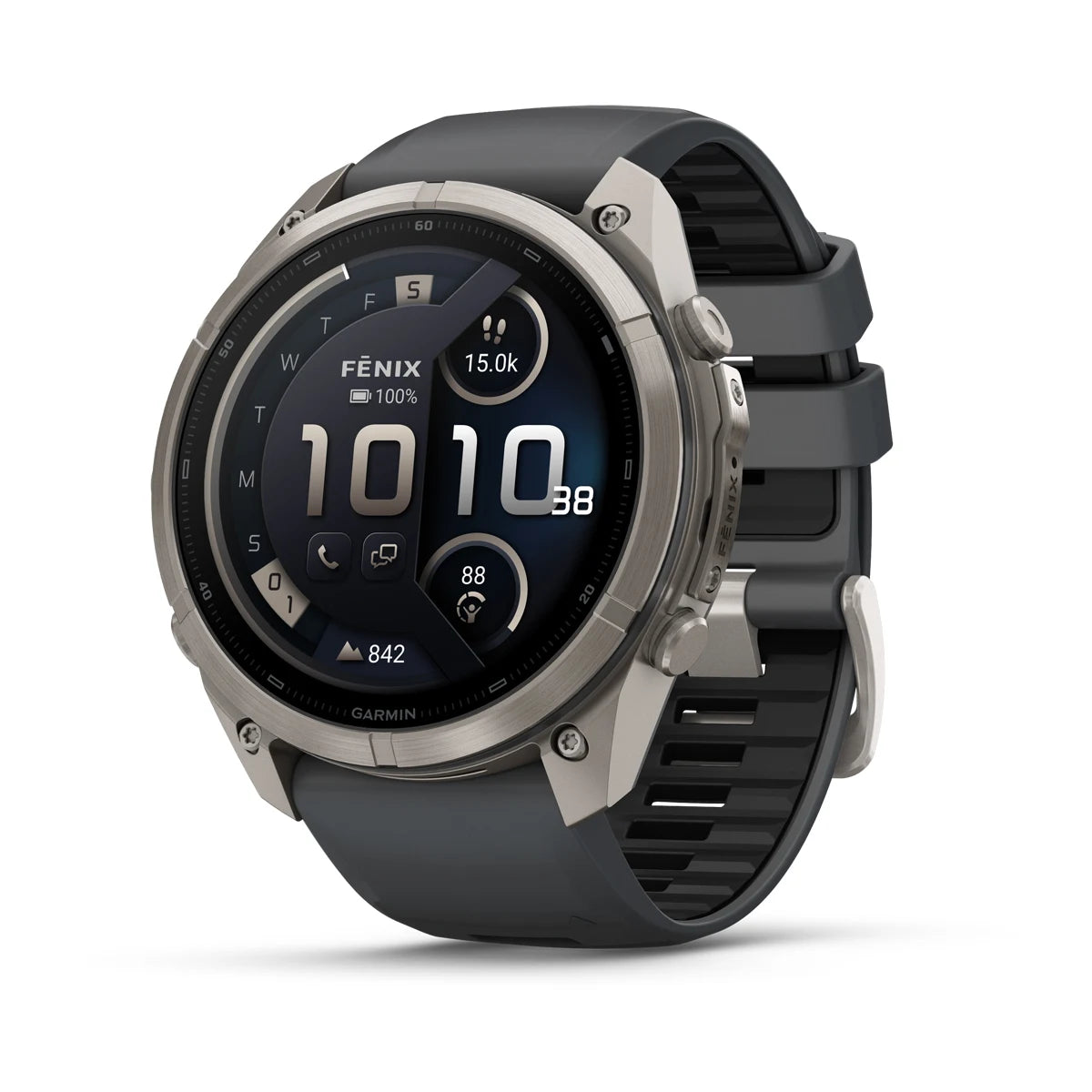 Garmin Fenix 9 Pro inReach - has a durable titanium case, bright AMOLED display that’s the largest of any fēnix + inReach LTE off-grid satellite connectivity
