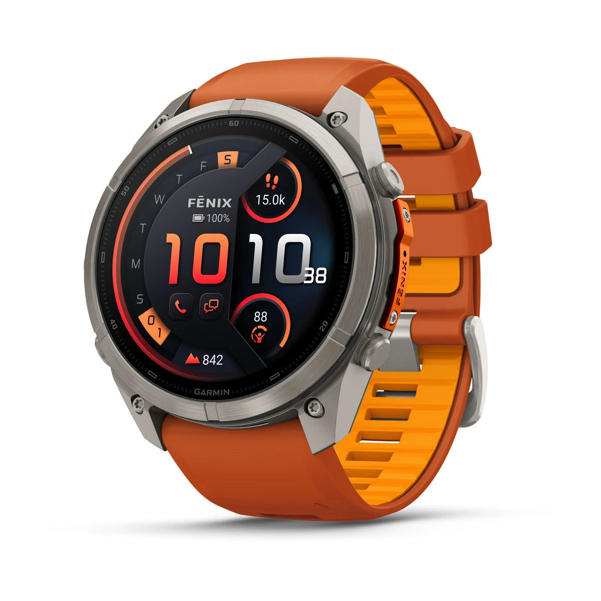 Garmin Fenix 9 Pro inReach - has a durable titanium case, bright AMOLED display that’s the largest of any fēnix + inReach LTE off-grid satellite connectivity