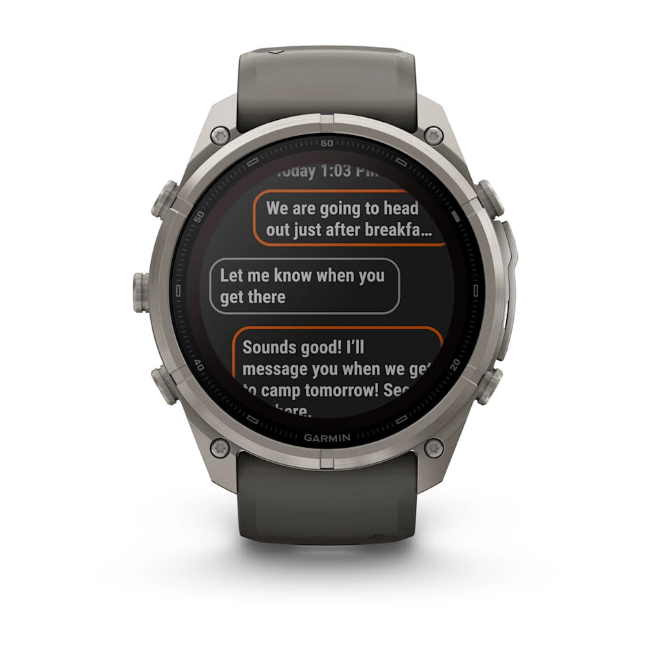 Garmin Fenix 9 Pro inReach Solar 51mm - this premium multisport GPS smartwatch has a durable titanium case and a solar charged display for long battery life.
