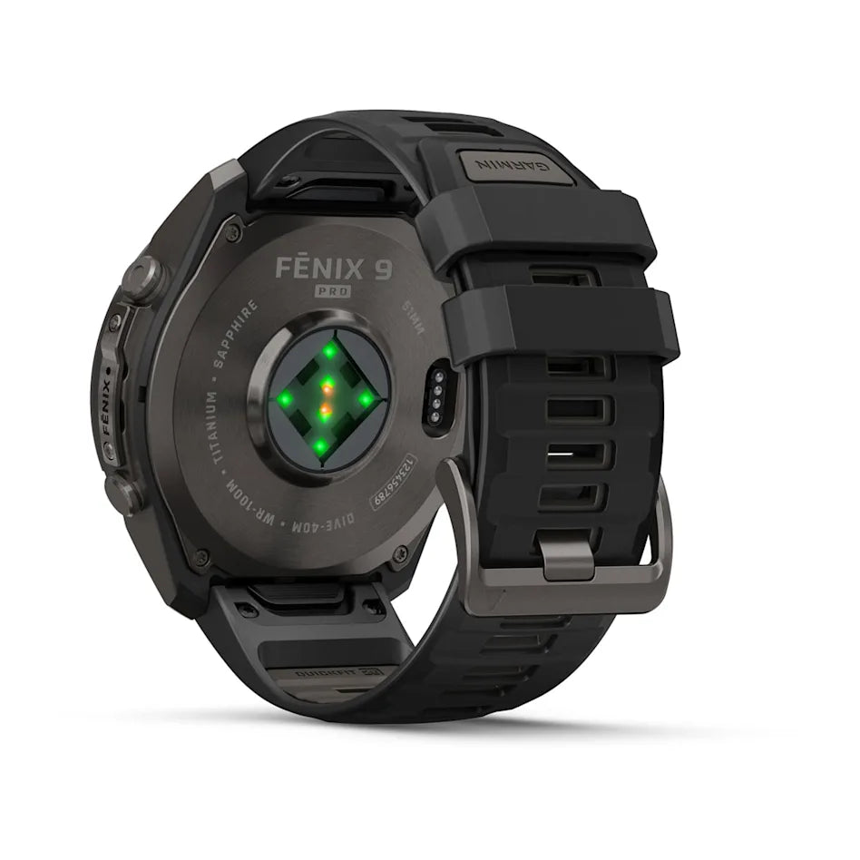 Garmin Fenix 9 Pro 51mm GPS watch Built for serious athletes and adventurers, with a durable titanium case and a bright AMOLED display.