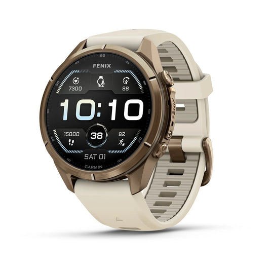 Garmin Fenix 9 Pro 43mm GPS watch Built for serious athletes and adventurers, with a durable titanium case and a bright AMOLED display.