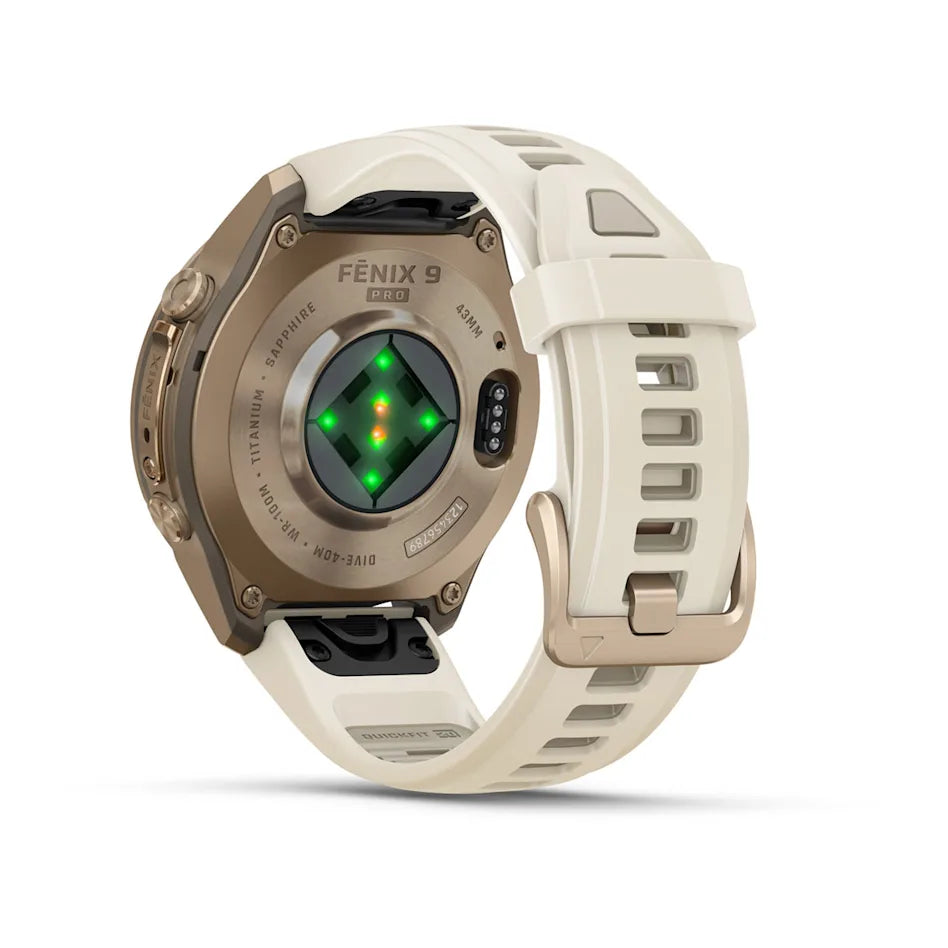 Garmin Fenix 9 Pro 43mm GPS watch Built for serious athletes and adventurers, with a durable titanium case and a bright AMOLED display.