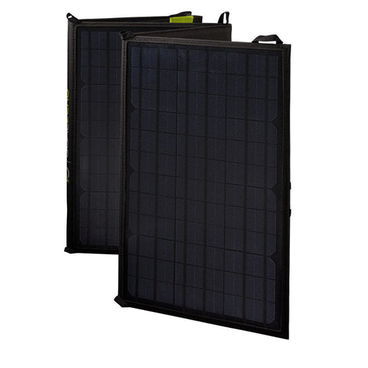 Goal Zero 50 Watts Solar Panel lets you solar charge power banks and power stations to keep laptops charged, run portable fridges, & power essential electronics