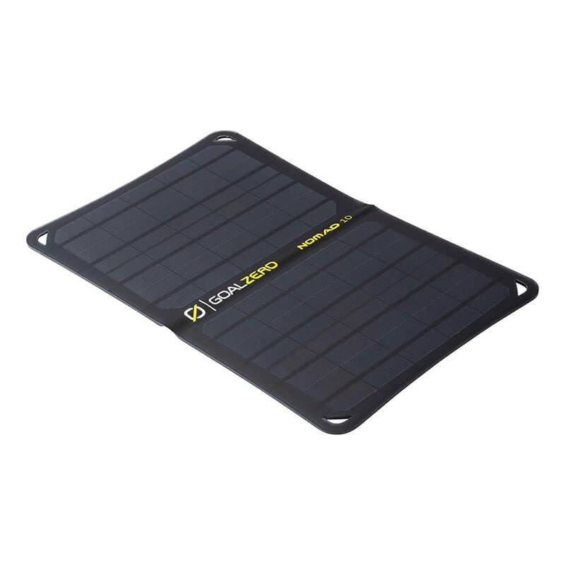 Super-lightweight, foldable 10-watt USB solar panel.