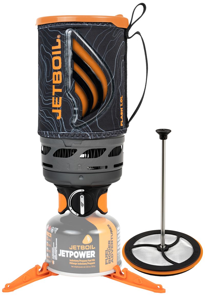 Everything you need for coffee on the trail. The Flash Java 1.0L bundles our efficient Flash 1.0L cooking system with the stowable Silicone Coffee Press, which stores perfectly inside the cook pot