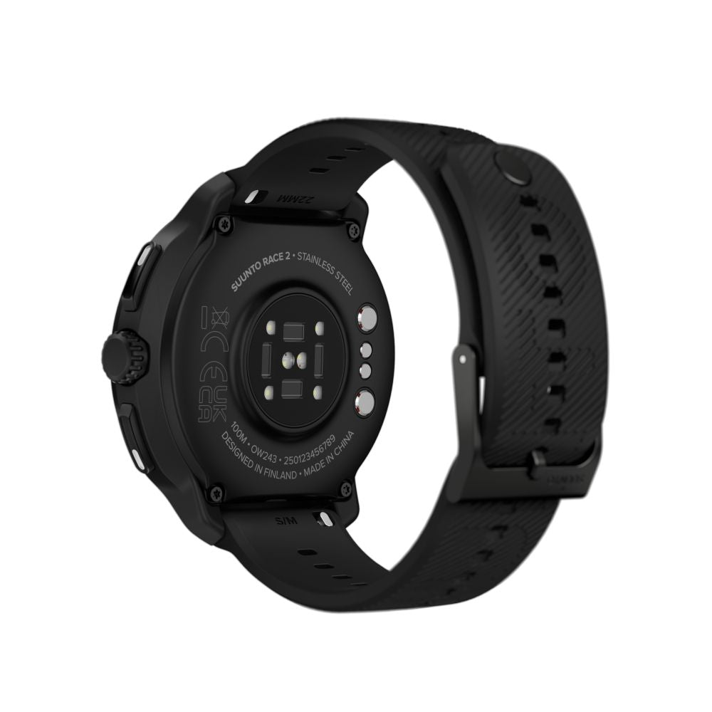 Suunto Race 2 Stainless Steel, the ultimate performance watch for racing and training, sleeker & lighter deisgn, AMOLED screen & Mind-blowing battery life