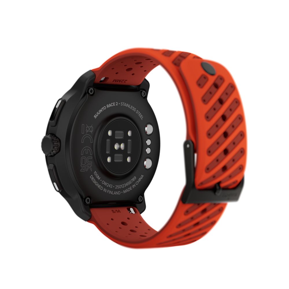 Suunto Race 2 Stainless Steel, the ultimate performance watch for racing and training, sleeker & lighter deisgn, AMOLED screen & Mind-blowing battery life