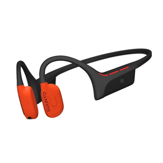 Suunto Wing 2 premium bone conduction headphones with LED lights & battery life of up to 12 hours and an additional 24 hours from the external powerbank