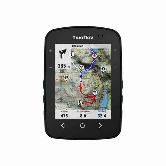 The TwoNav Terra is the outdoor GPS navigator for adventure lovers, explore safely and without limits for all kinds of activities with a larger 3.7" screen