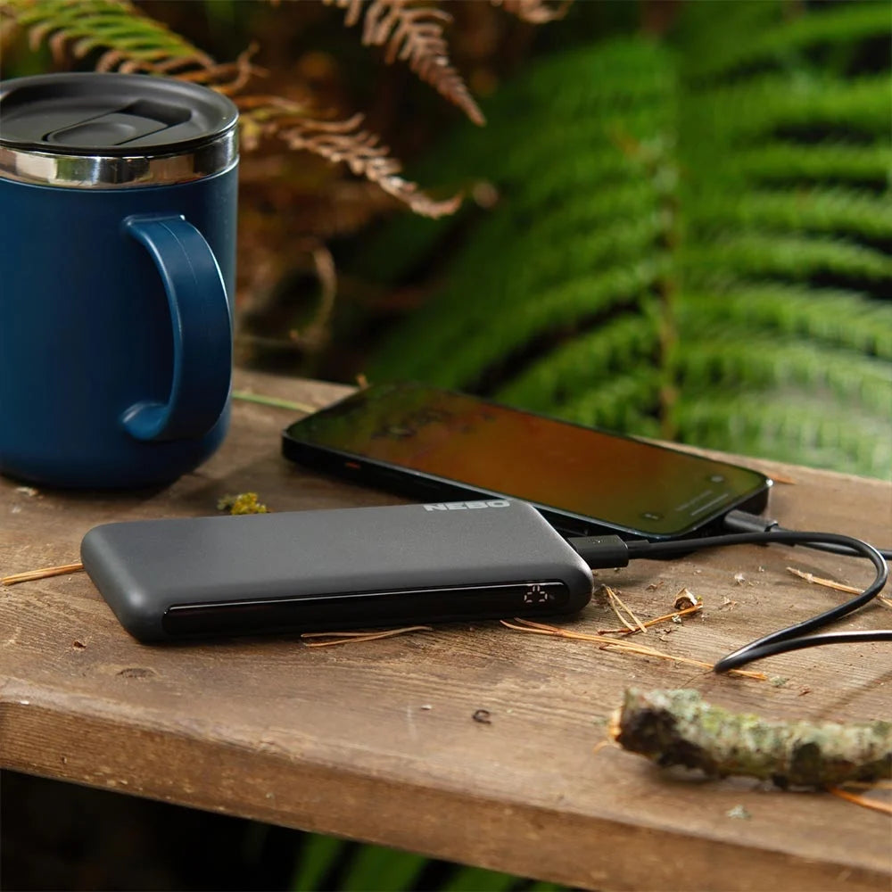 With a massive 10,000mAh capacity, this portable powerhouse can charge your devices multiple times. Keep your smartphone, tablet, smartwatch and other devices charged, making sure you're always in control.