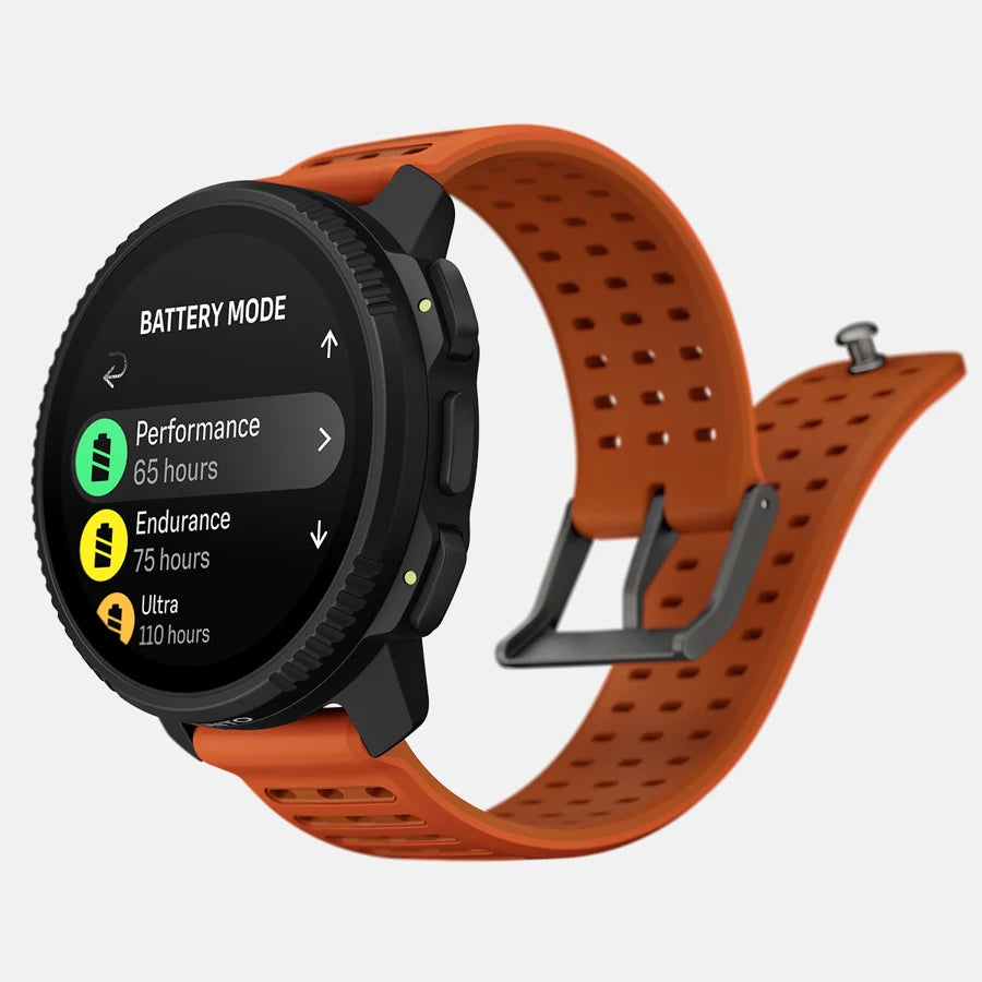 The Suunto Vertical 2 improves upon the original with a brighter, larger AMOLED screen, a redesigned optical heart rate sensor & a built-in LED flashlight 