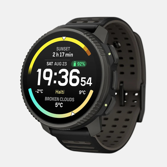 The Suunto Vertical 2 improves upon the original with a brighter, larger AMOLED screen, a redesigned optical heart rate sensor & a built-in LED flashlight 