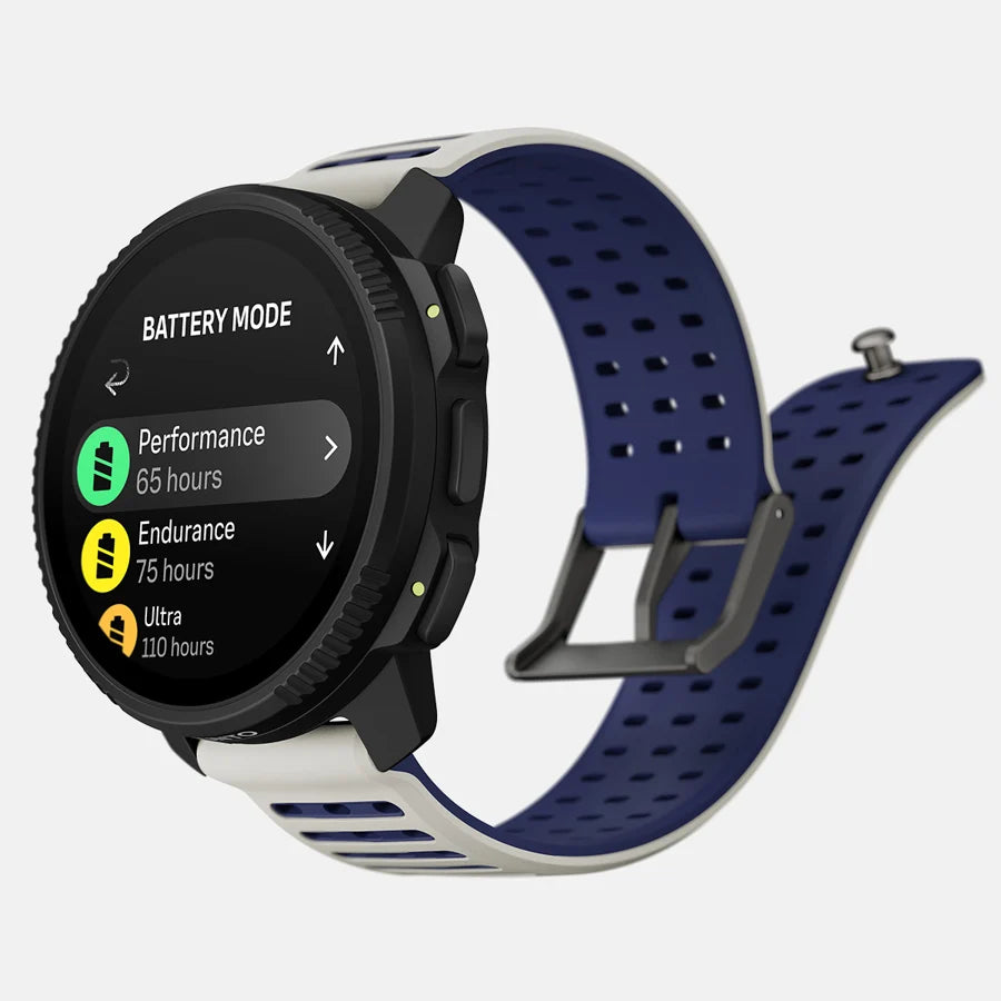 The Suunto Vertical 2 improves upon the original with a brighter, larger AMOLED screen, a redesigned optical heart rate sensor & a built-in LED flashlight 