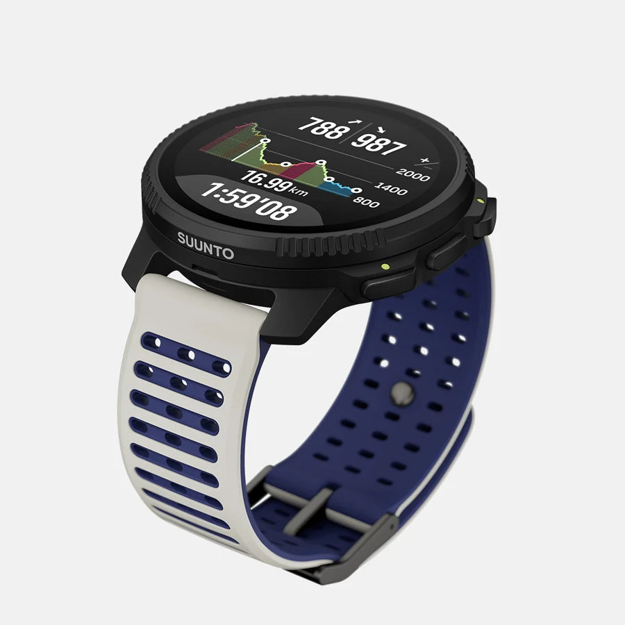 The Suunto Vertical 2 improves upon the original with a brighter, larger AMOLED screen, a redesigned optical heart rate sensor & a built-in LED flashlight 